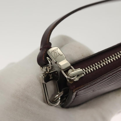 Louis Vuitton Pochette Accessoires Epi Leather, PURPLE, LEATHER, Clutche & pouche