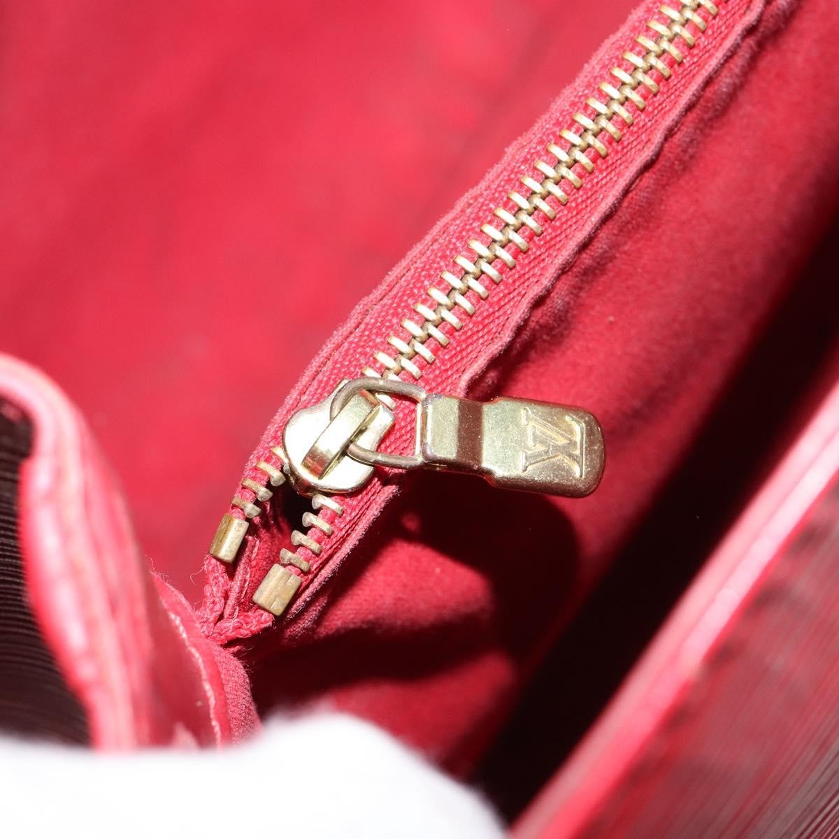 Louis Vuitton Mandara Handbag Epi Leather, RED, LEATHER, Shoulder bag