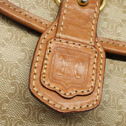 Celine Macadam Shoulder Bag PVC Leather, BEIGE, CANVAS, Shoulder bag