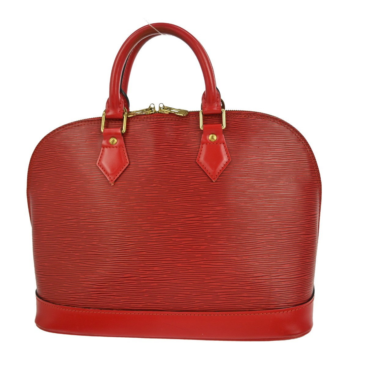 Louis Vuitton Alma Handbag Epi Leather, RED, LEATHER, Handbag