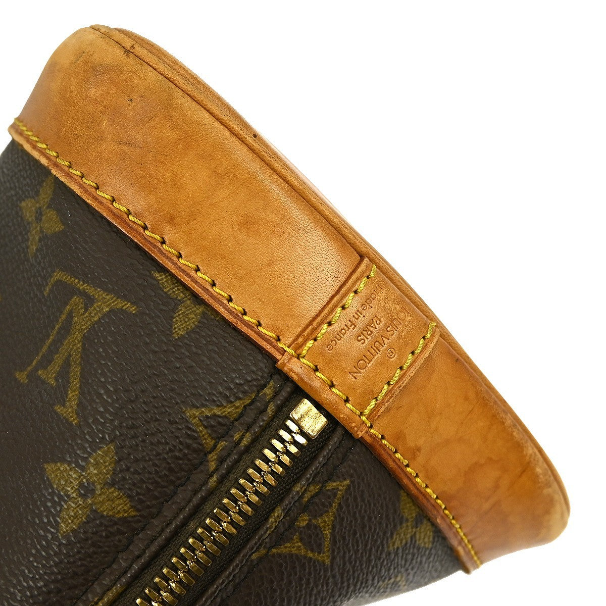 Louis Vuitton Alma Handbag Monogram Canvas, BROWN, CANVAS, Handbag