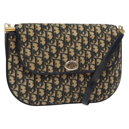Christian Dior Vintage CD trotter Shoulder bag Canvas, NAVY, CANVAS, Shoulder bag