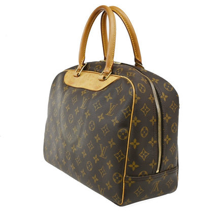 Louis Vuitton Deauville Handbag Monogram Canvas, BROWN, CANVAS, Handbag
