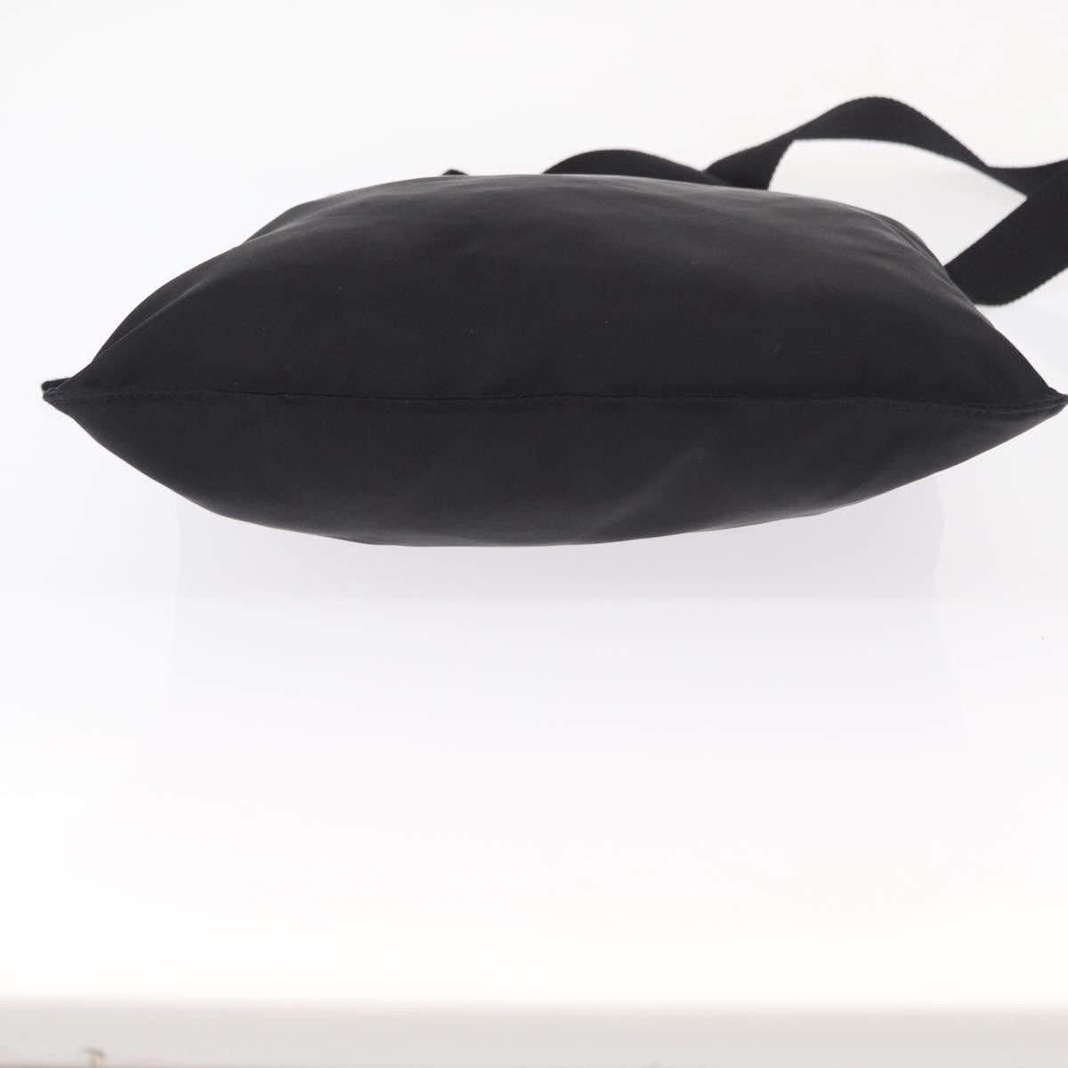 Prada Zip Messenger Bag Tessuto, BLACK, NYLON, Shoulder bag