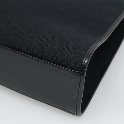 "Gucci Vintage Jackie Tote Canvas, Leather", BLACK, CANVAS, Tote bag