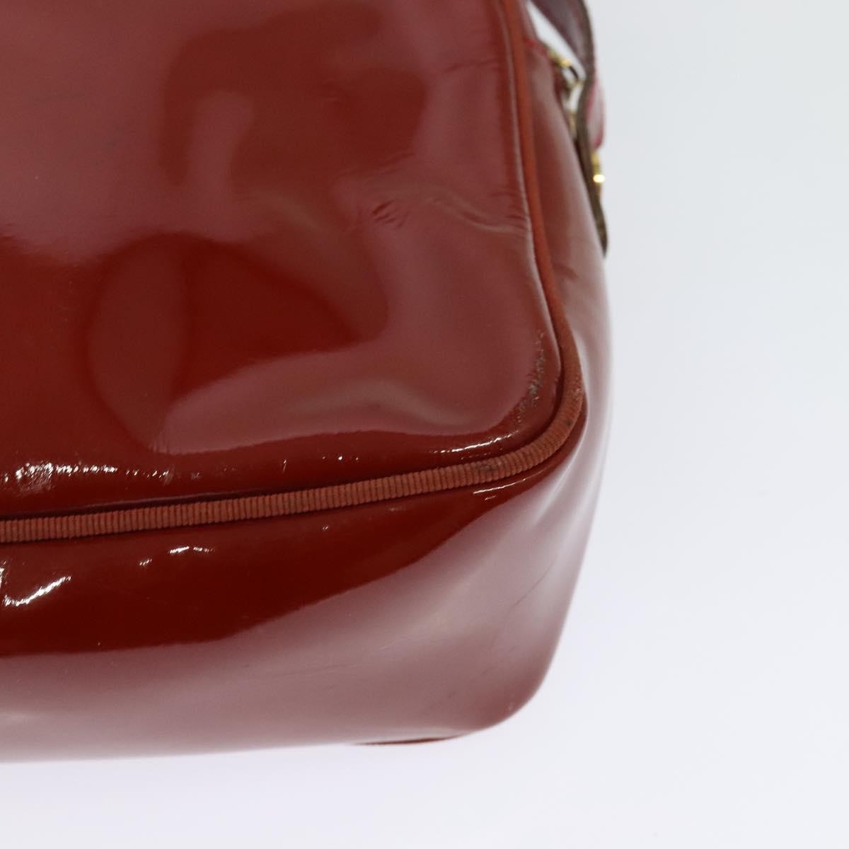 Salvatore Ferragamo Vala Shoulder Bag Patent Leather, RED, PATENT_LEATHER, Shoulder bag