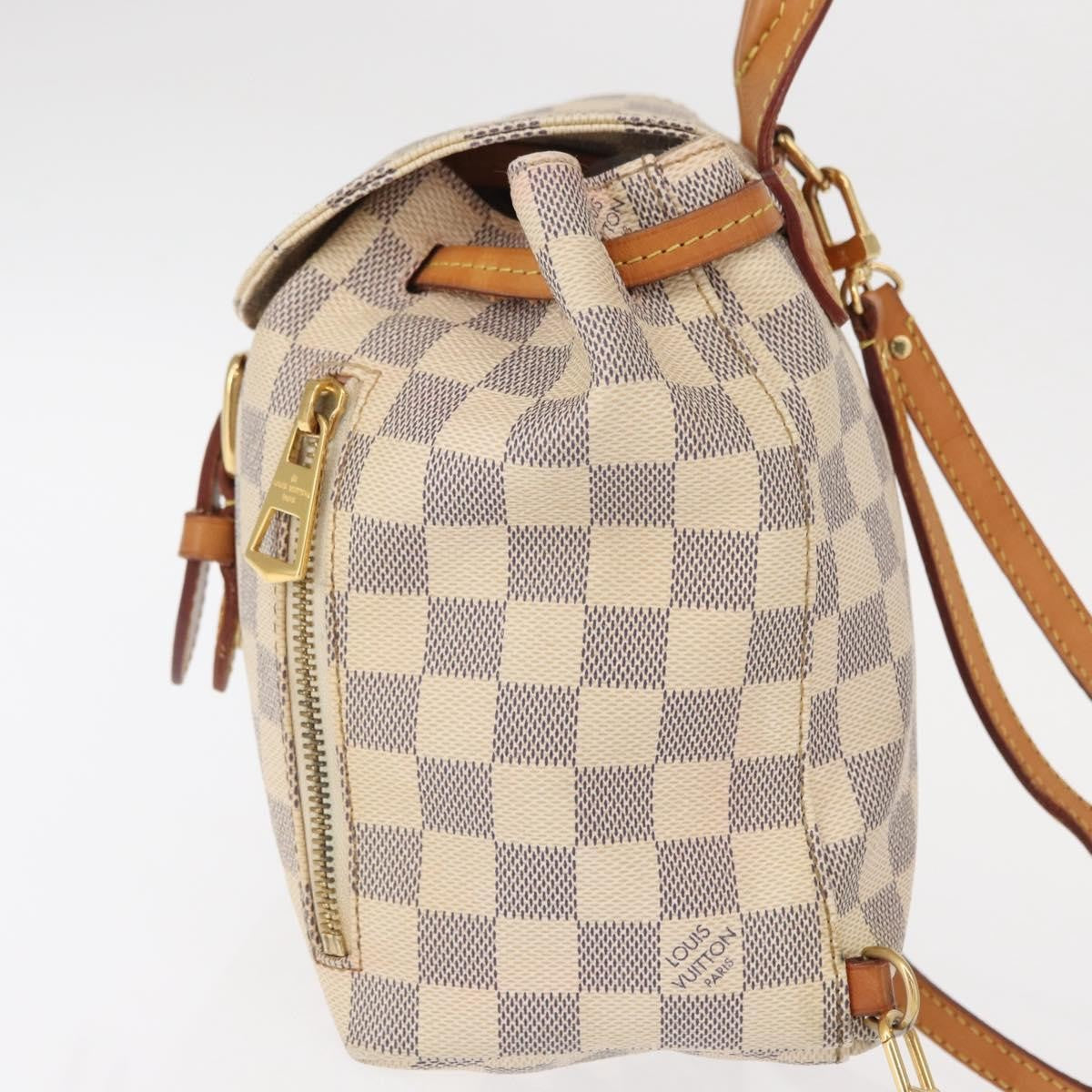 Louis Vuitton Sperone Backpack Damier, WHITE, CANVAS, Backpack