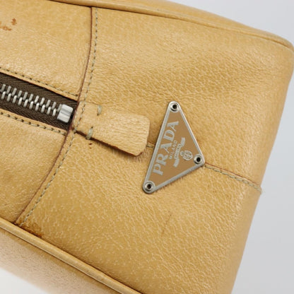 Prada Bauletto Bag Leather, BEIGE, LEATHER, Shoulder bag