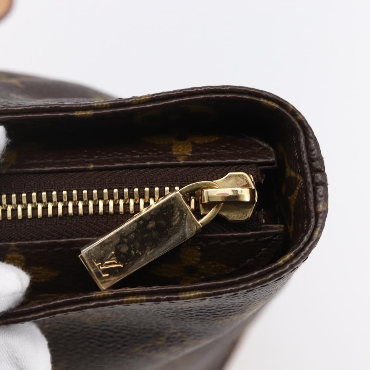 Louis Vuitton Cabas Mezzo Monogram Canvas, BROWN, CANVAS, Tote bag