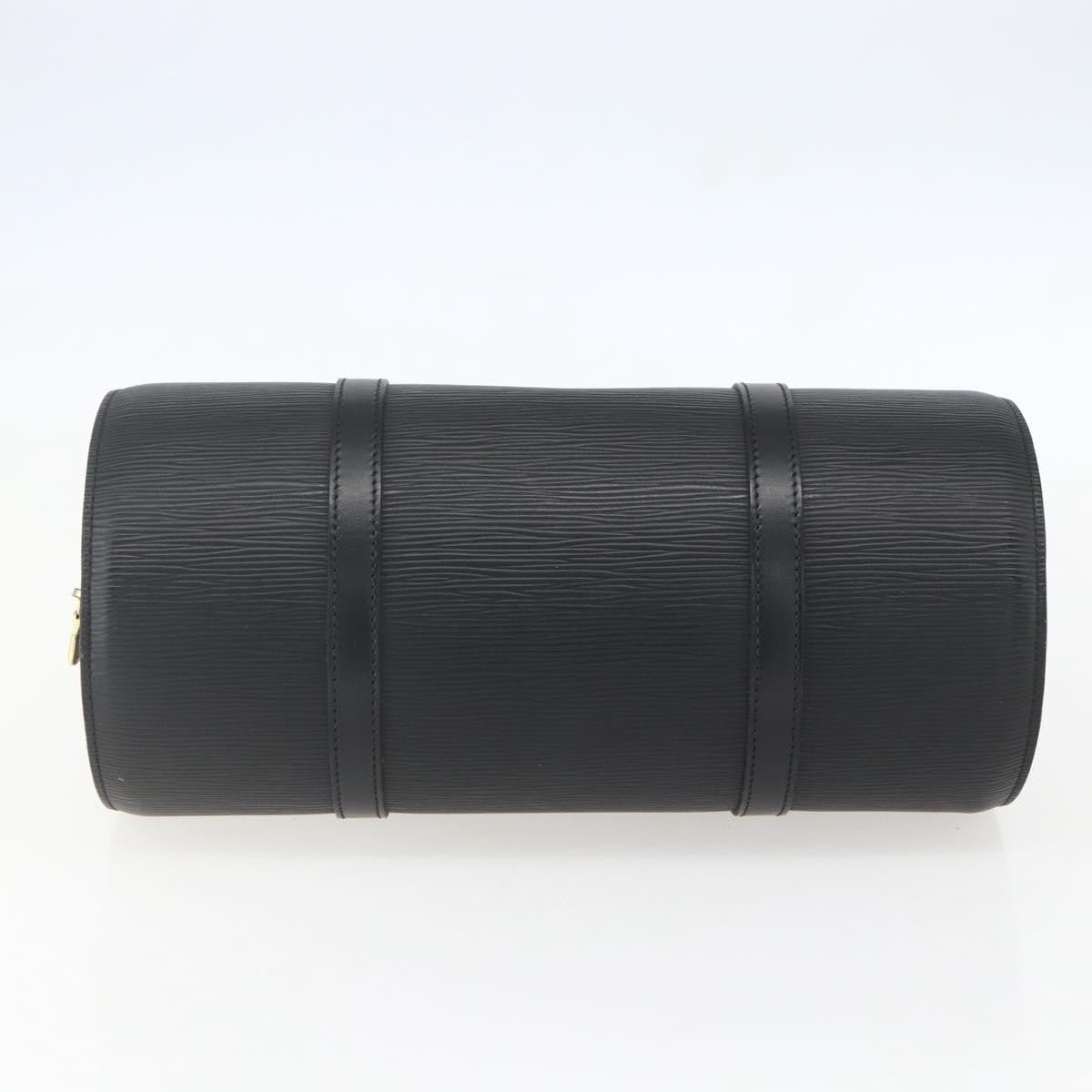 Louis Vuitton Soufflot Handbag Epi Leather, BLACK, LEATHER, Handbag