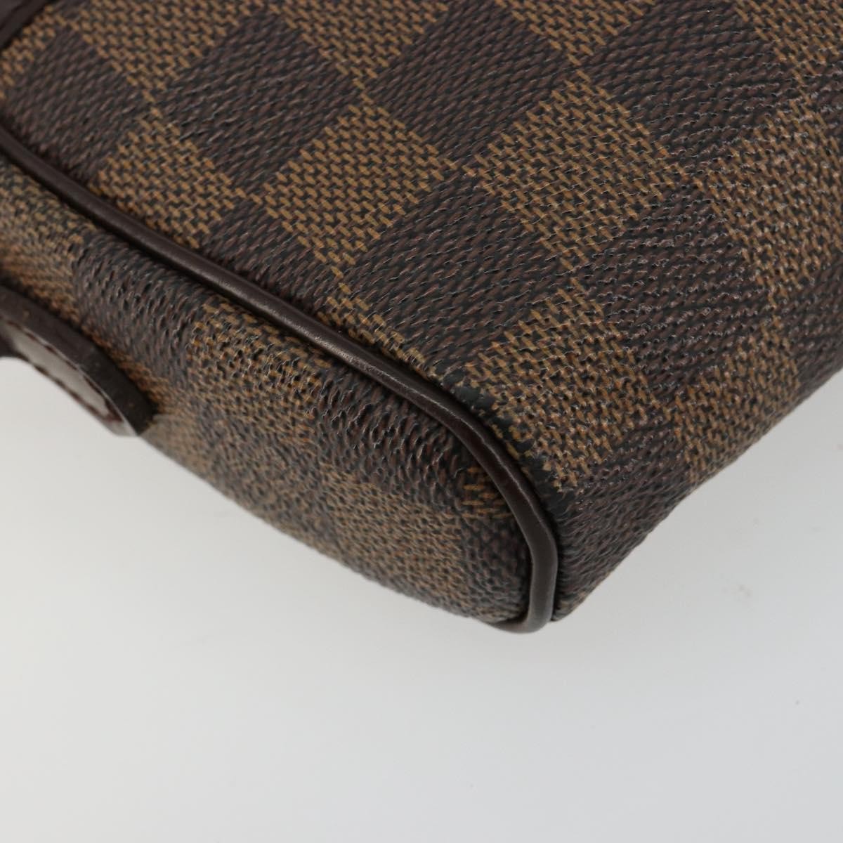 Louis Vuitton Ipanema Pochette Damier, Brown, Canvas, Clutch