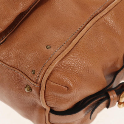 Chloe Paddington Lock Handbag Leather, BROWN, LEATHER, Shoulder bag