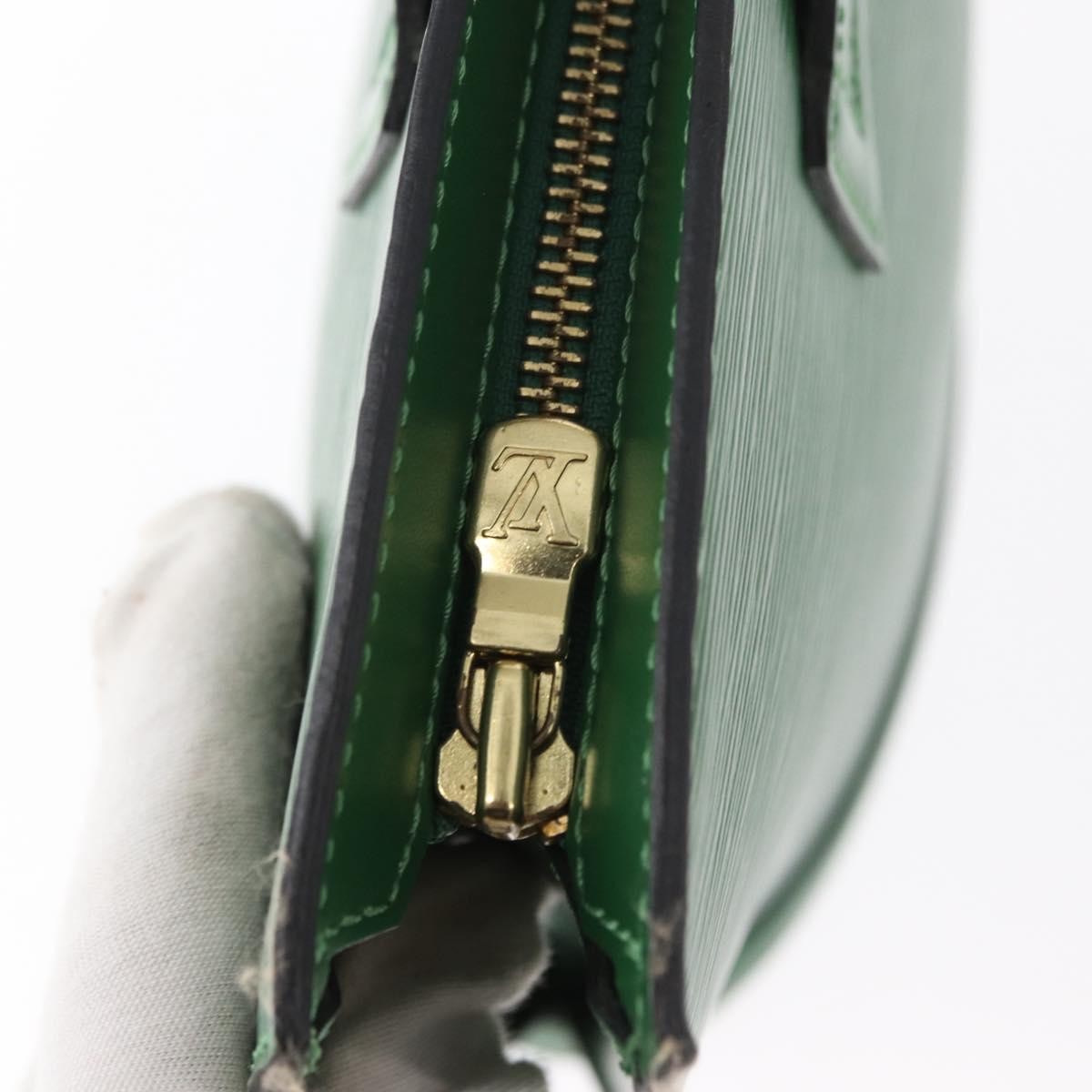 Louis Vuitton Saint Jacques Handbag Epi Leather, GREEN, EPI LEATHER, Handbag
