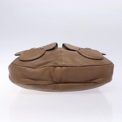 Salvatore Ferragamo Vintage Handbag Leather, BROWN, LEATHER, Handbag