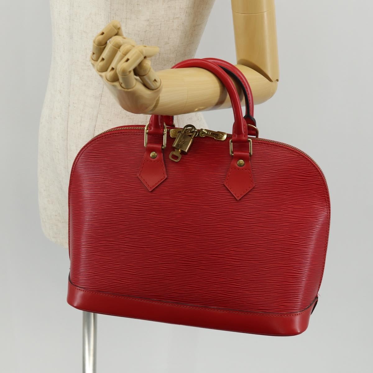Louis Vuitton Vintage Alma Handbag Epi Leather, RED, LEATHER, Handbag