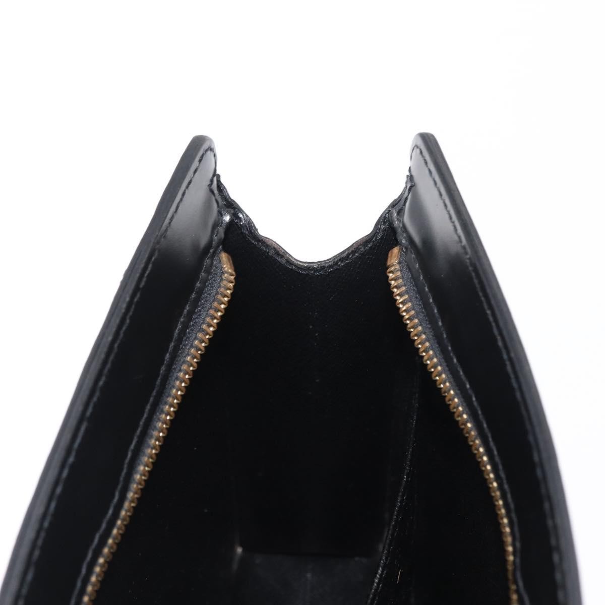 Louis Vuitton Pochette Homme Epi Leather, BLACK, LEATHER, Clutche & pouche