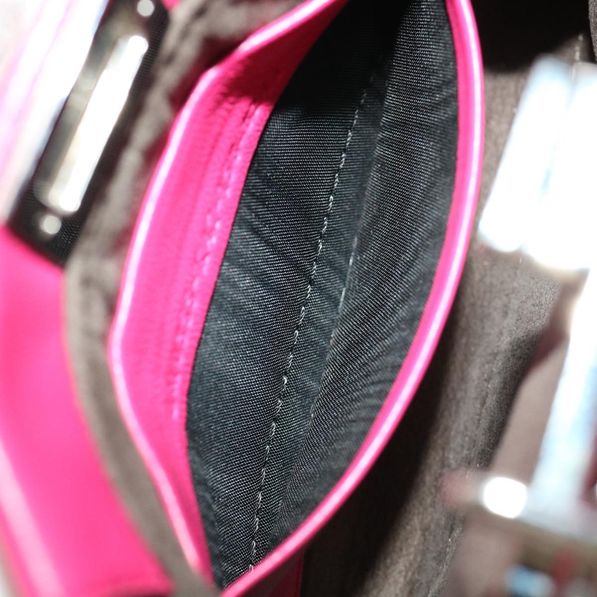 Fendi Peekaboo Bag Leather, PINK, LEATHER, Handbag