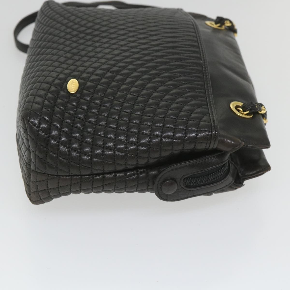 Bally Vintage Shoulder Bag Quilted leather, BLACK, LEATHER, Shoulder bag