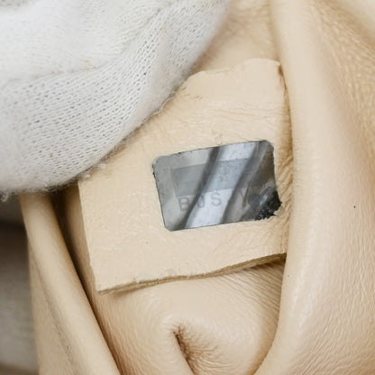 Chloe Elsie Shoulder Bag Perforated Leather, BEIGE, LEATHER, Shoulder bag