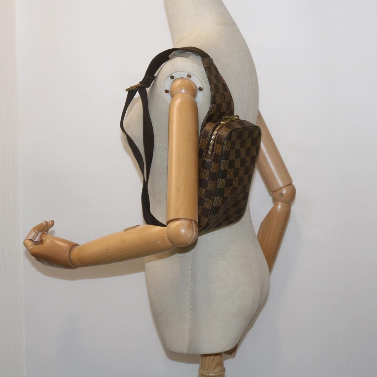 Louis Vuitton Geronimos Waist Bag Damier, BROWN, CANVAS, Shoulder bag