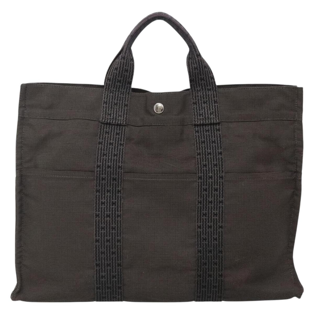 Hermes Fourre-tout Herline Fourre-tout Herline, GRAY, CANVAS, Tote bag