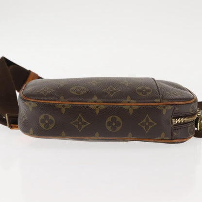 Louis Vuitton Pochette Gange Monogram Canvas, BROWN, CANVAS, Clutche & pouche