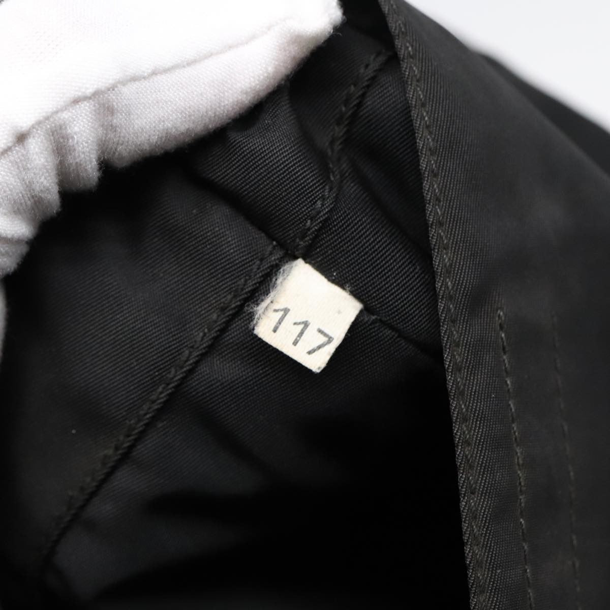 Prada Flat Messenger Bag Tessuto, BLACK, NYLON, Shoulder bag