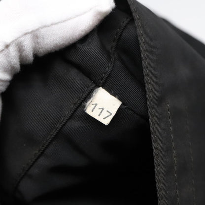 Prada Flat Messenger Bag Tessuto, BLACK, NYLON, Shoulder bag