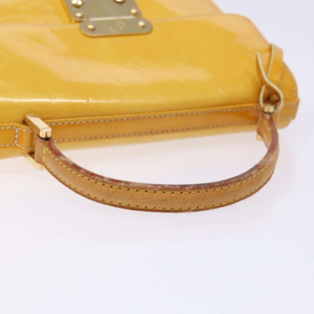 Louis Vuitton Spring Street Handbag Monogram Vernis, YELLOW, PATENT_LEATHER, Handbag