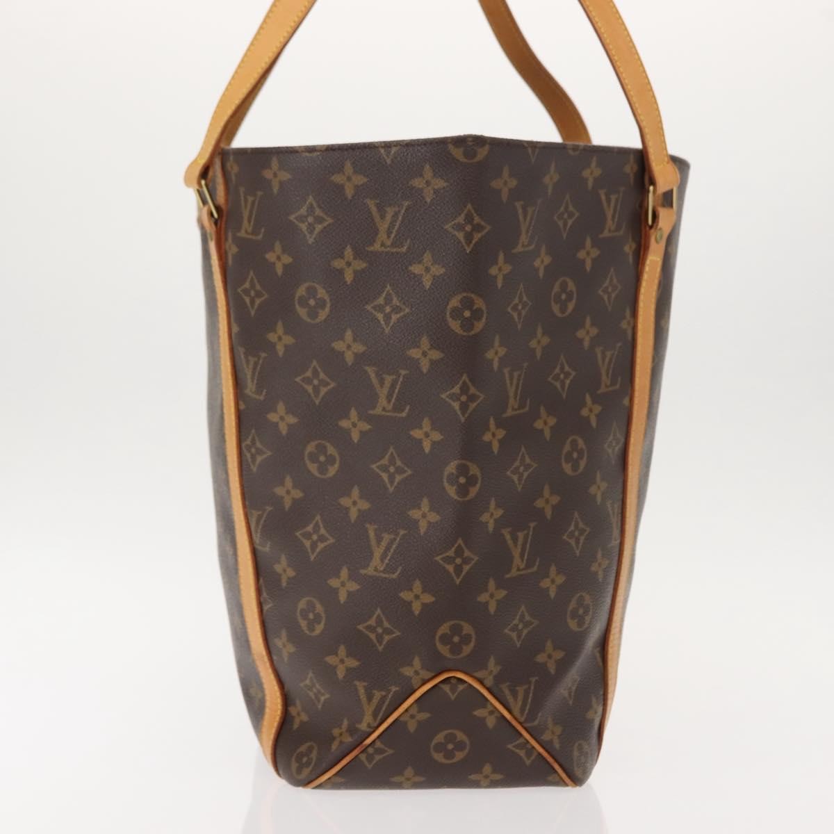 Louis Vuitton Shopping Sac Handbag Monogram Canvas, BROWN, CANVAS, Tote bag