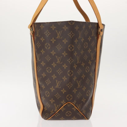 Louis Vuitton Shopping Sac Handbag Monogram Canvas, BROWN, CANVAS, Tote bag