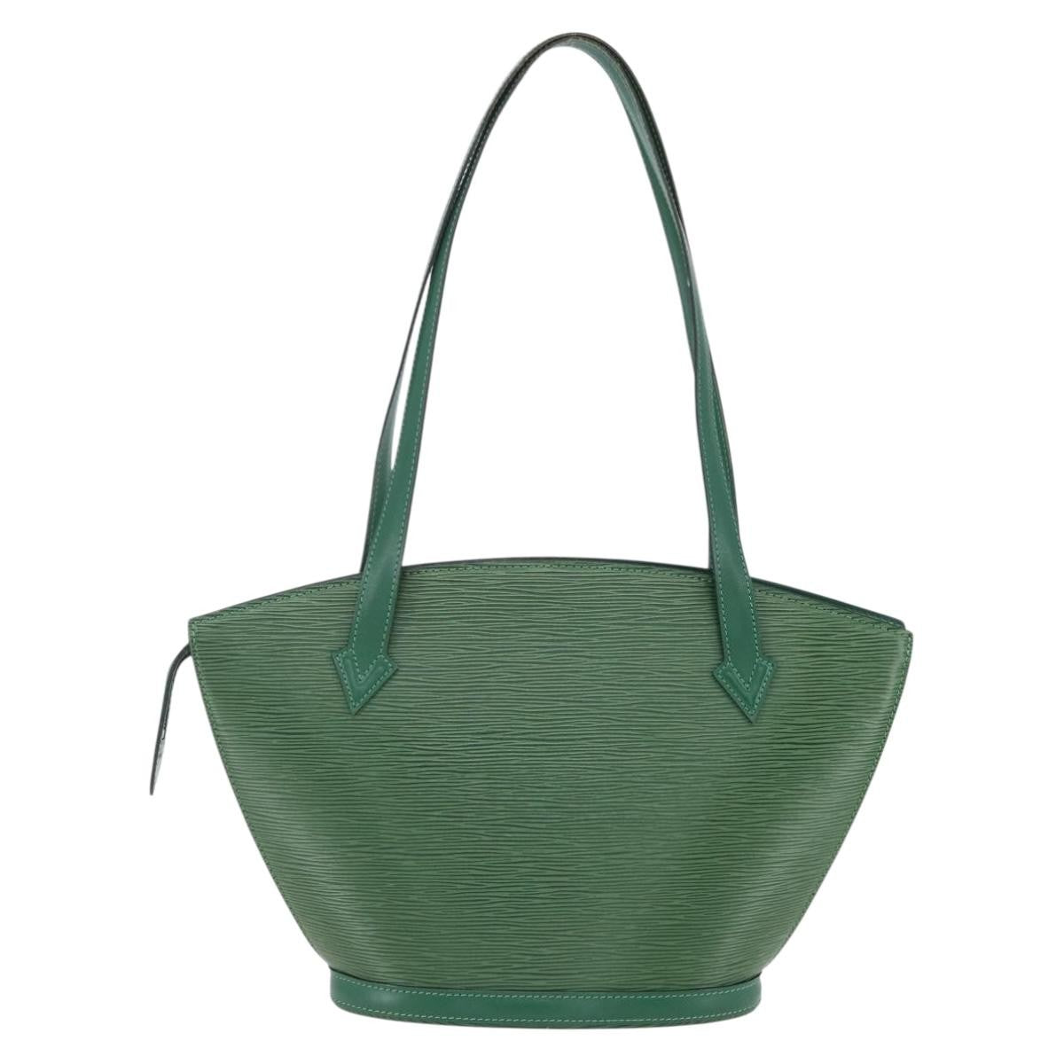 Louis Vuitton Saint Jacques Handbag Epi Leather, GREEN, LEATHER, Shoulder bag