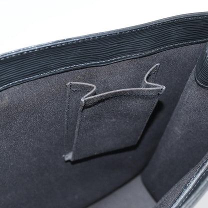 Louis Vuitton Sac Plat Bag Epi Leather, BLACK, LEATHER, Handbag