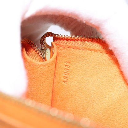 Louis Vuitton Pochette Accessoires Epi Leather, ORANGE, LEATHER, Clutche & pouche