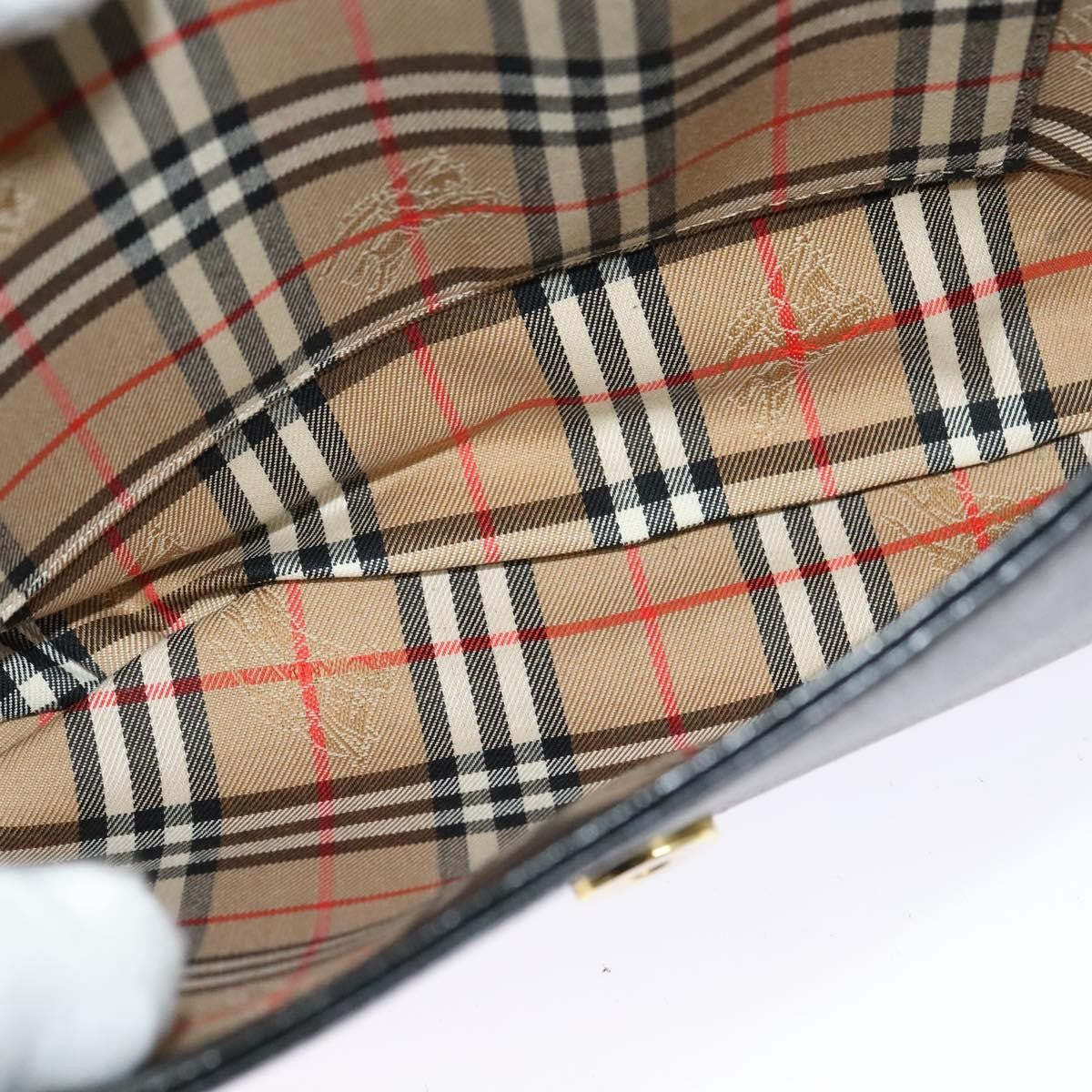 Burberry Flap Shoulder Bag Leather, BLACK, LEATHER, Shoulder bag