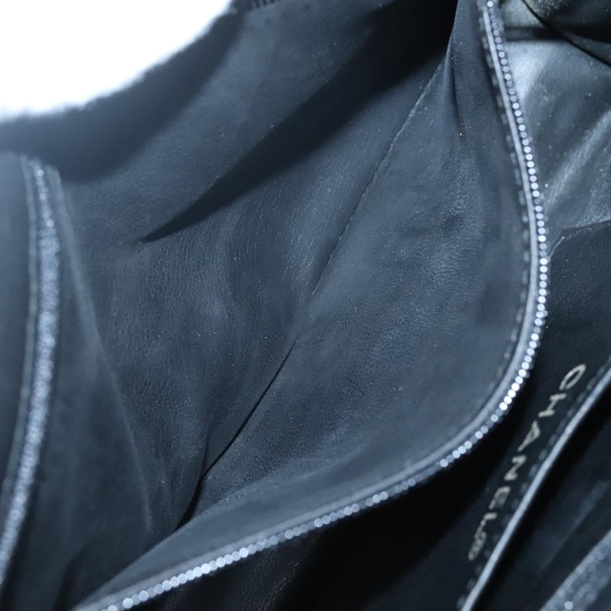 Chanel Vintage Full Flap Bag Quilted Lambskin, BLACK, LEATHER, Handbag