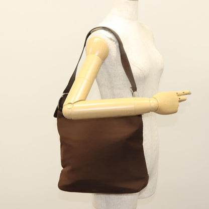 Salvatore Ferragamo Vala Shoulder Bag Canvas, BROWN, CANVAS, Shoulder bag