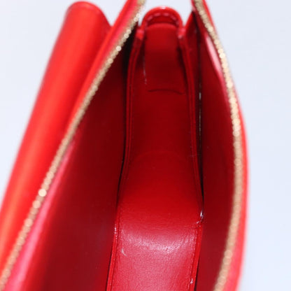 Louis Vuitton Mott Handbag Monogram Vernis, RED, PATENT_LEATHER, Clutche & pouche