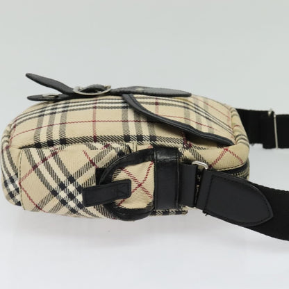 Burberry Nova Check Blue Label Canvas, BEIGE, CANVAS, Shoulder bag