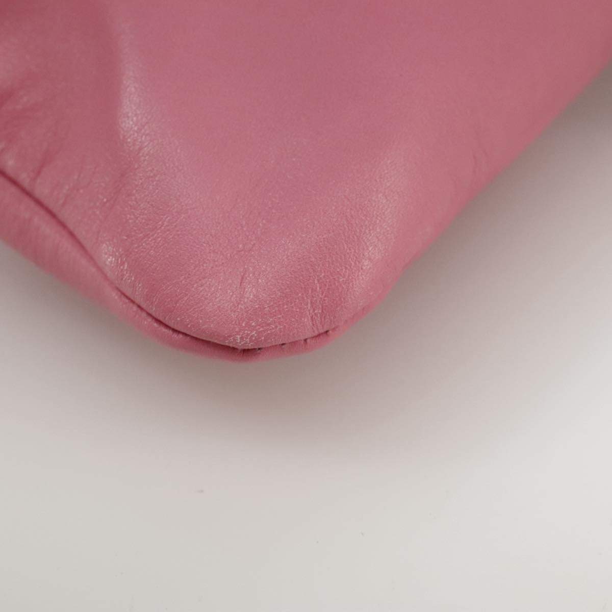 Valentino Garavani Zip Pouch Leather, PINK, LEATHER, Clutche & pouche