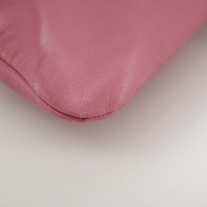 Valentino Garavani Zip Pouch Leather, PINK, LEATHER, Clutche & pouche