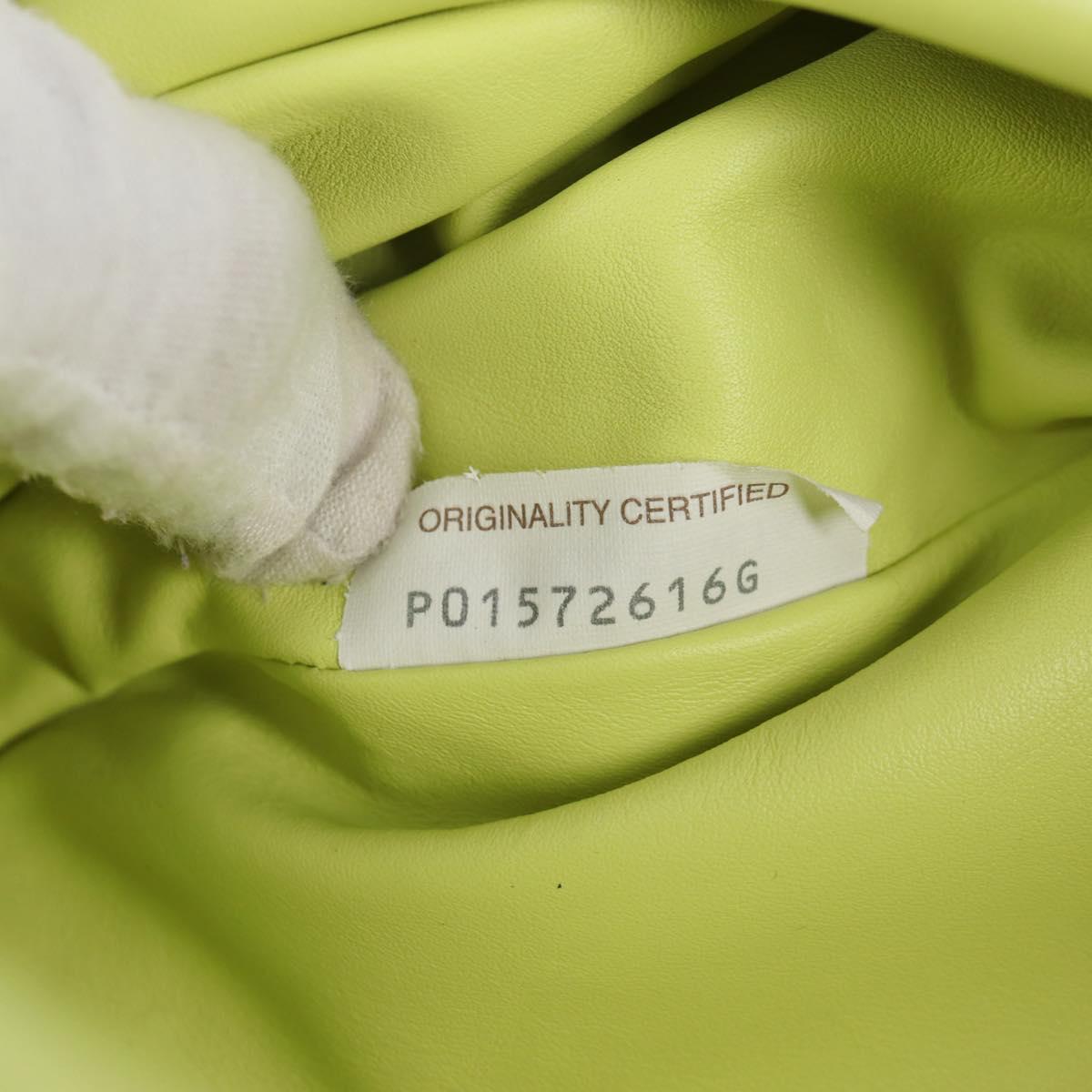 Bottega Veneta The Chain Pouch Leather, YELLOW, LEATHER, Clutche & pouche