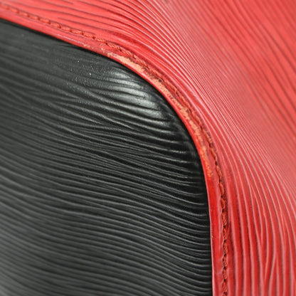 Louis Vuitton Bicolor Petit Noe Handbag Epi Leather, RED, LEATHER, Shoulder bag