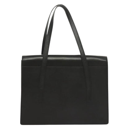 Burberry Vintage Handbag Leather, BLACK, LEATHER, Handbag