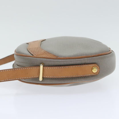 Christian Dior CD Shoulder bag Canvas and Leather, GRAY, CANVAS, Shoulder bag