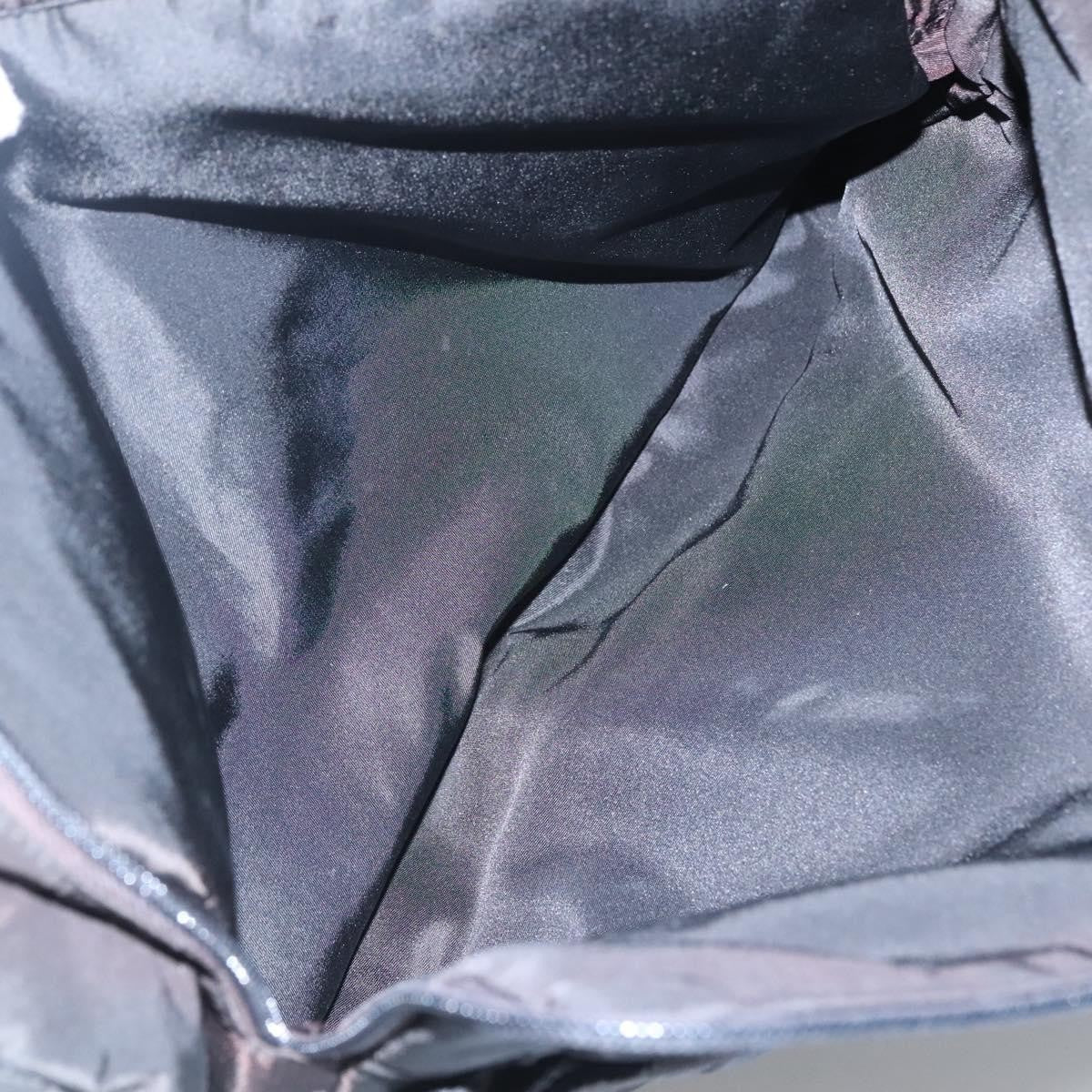 Prada Vintage Flap Messenger Bag Tessuto, BLACK, NYLON, Shoulder bag