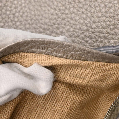 Fendi Selleria Baguette Bag Leather, GRAY, LEATHER, Handbag