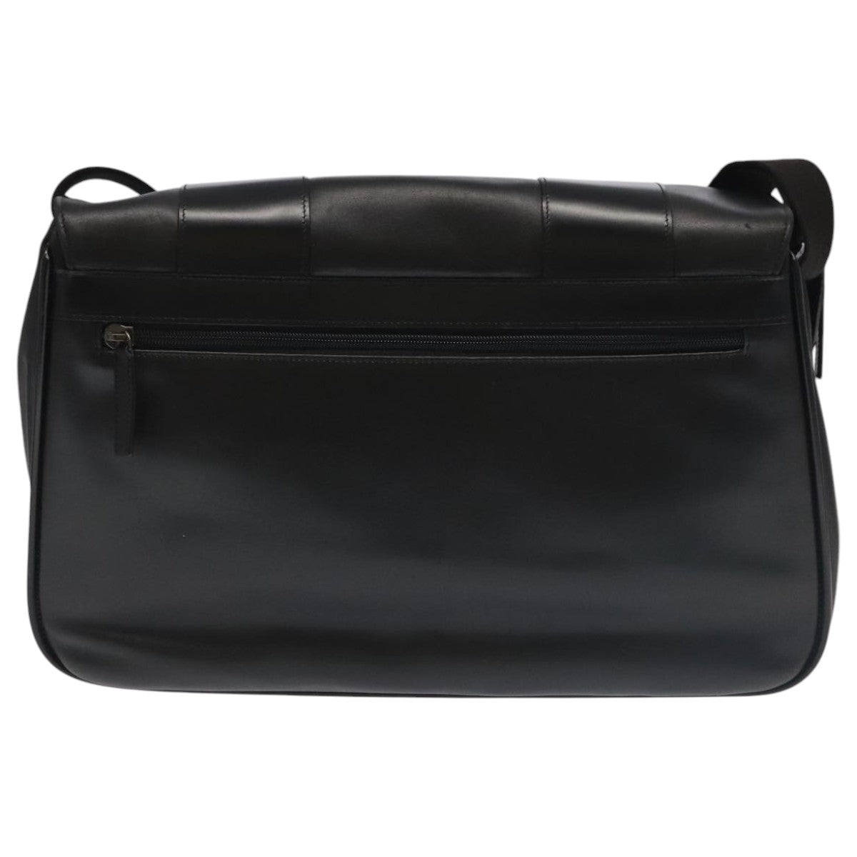 Versace Messenger Bag Leather, BLACK, LEATHER, Shoulder bag