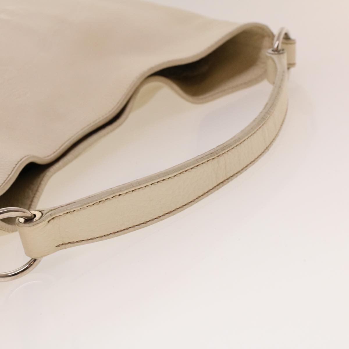 Prada Vintage Shoulder Bag Leather, White, Leather, Shoulder Bag