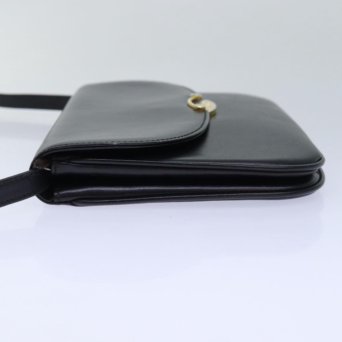 Bally Vintage Shoulder Bag Leather, Black, Leather, Shoulder Bag